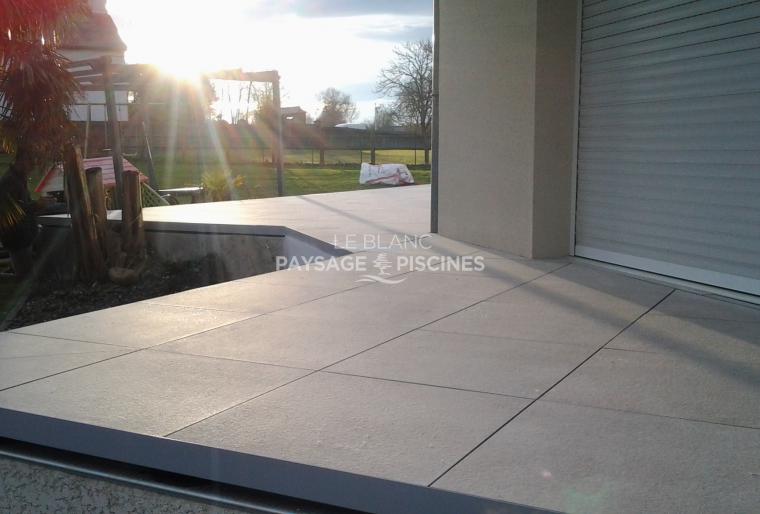 TERRASSE en GRES CERAME - APRES TRAVAUX -